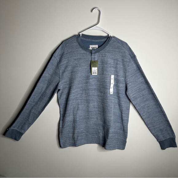 Goodfellow - Men’s - Waffle Knit Long Sleeve Henley Shirt - Size Large - NWT - Picture 2 of 6